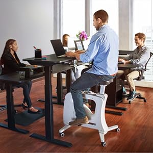 flexispot home office standing desk exercise bike