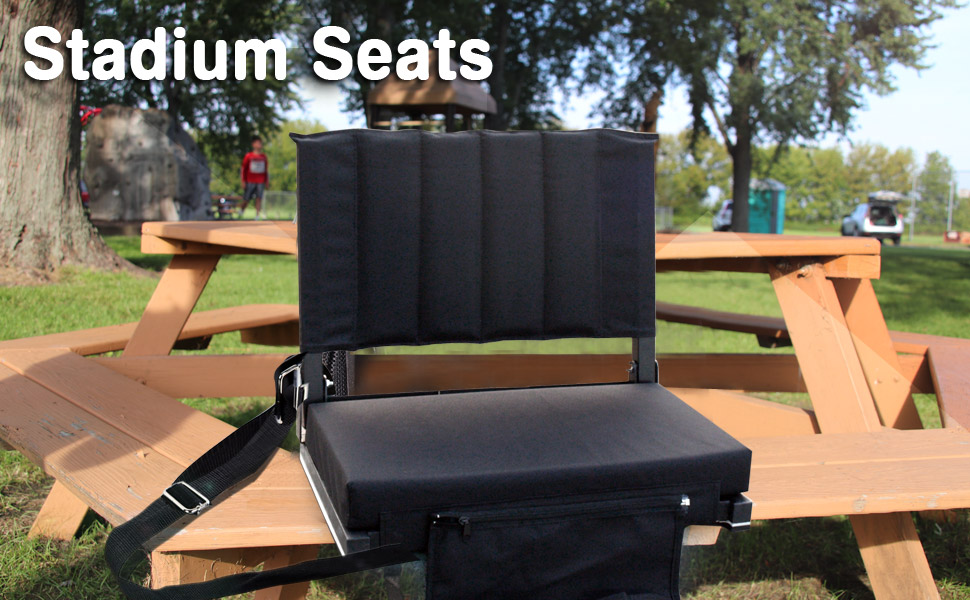Leader Accessories Wide Padded Stadium Chair/Stadium Seat,Olive Green Sports