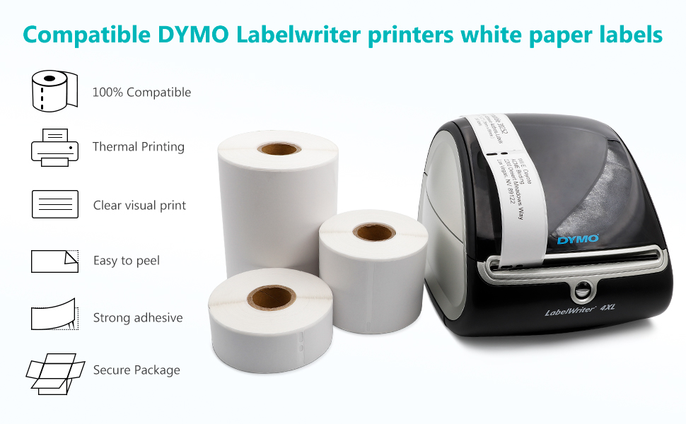 Amazon.com : Label KINGDOM 30252 Label Replace for Dymo 30252 ...