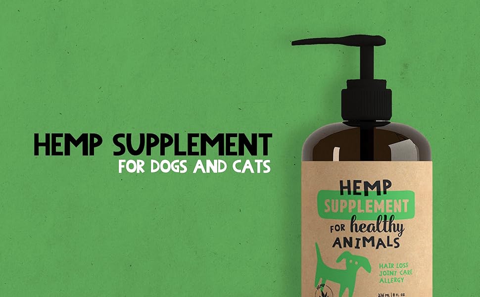 Crocx Canadian Hemp Oil for Dogs and Cats (236 ml) Natural Supplement Helps Relieve