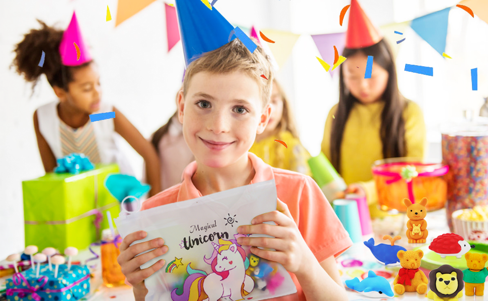 Pencil Erasers Zoo Animal Erasers 30 Pack Puzzle Erasers