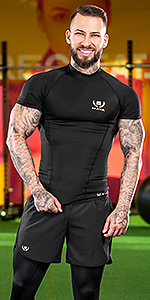 compression short tshirt