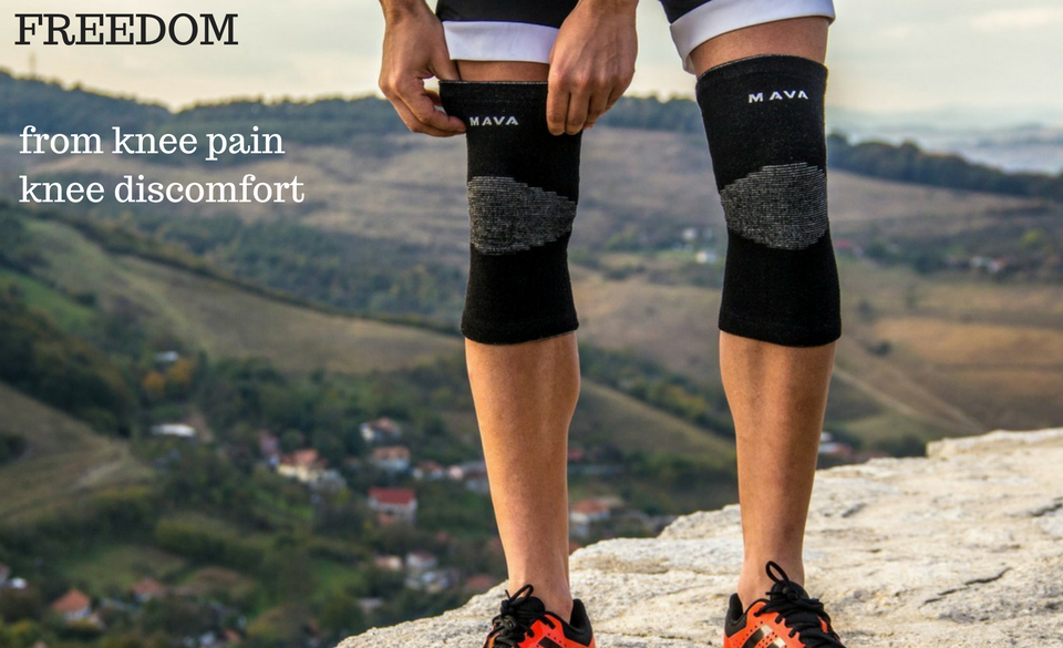 Mava Sports Knee Support Sleeves (Pair) for Joint Pain