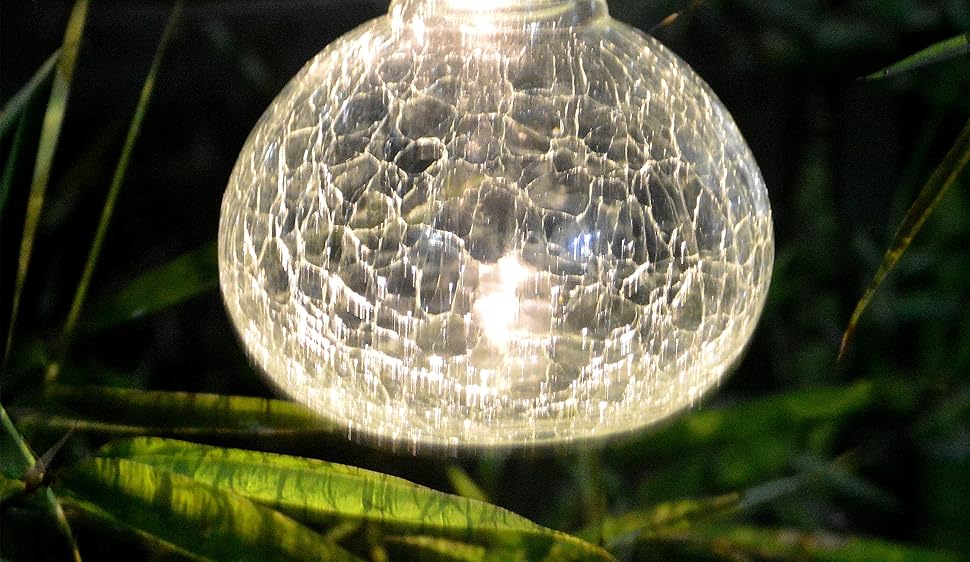 Solar Table Light Glass Ball Table Lamp Decorations Tree