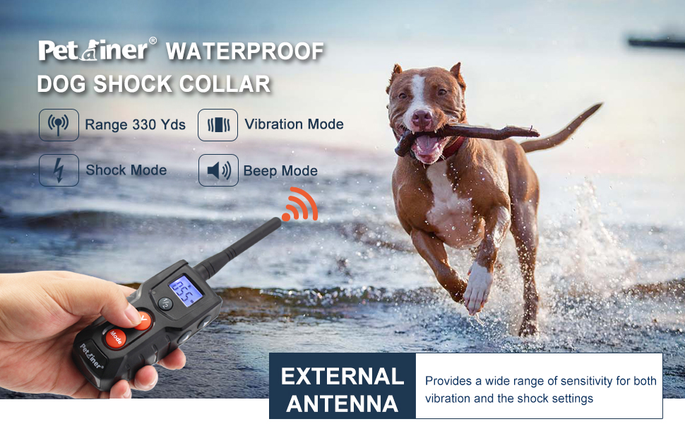 Petrainer PET916 100 Waterproof Dog Shock Collar with