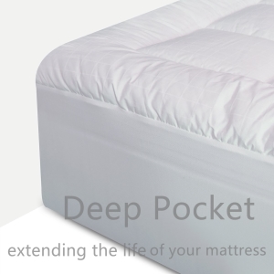 Jurlyne Pillowtop Mattress Pad Cover Queen Size Hypoallergenic