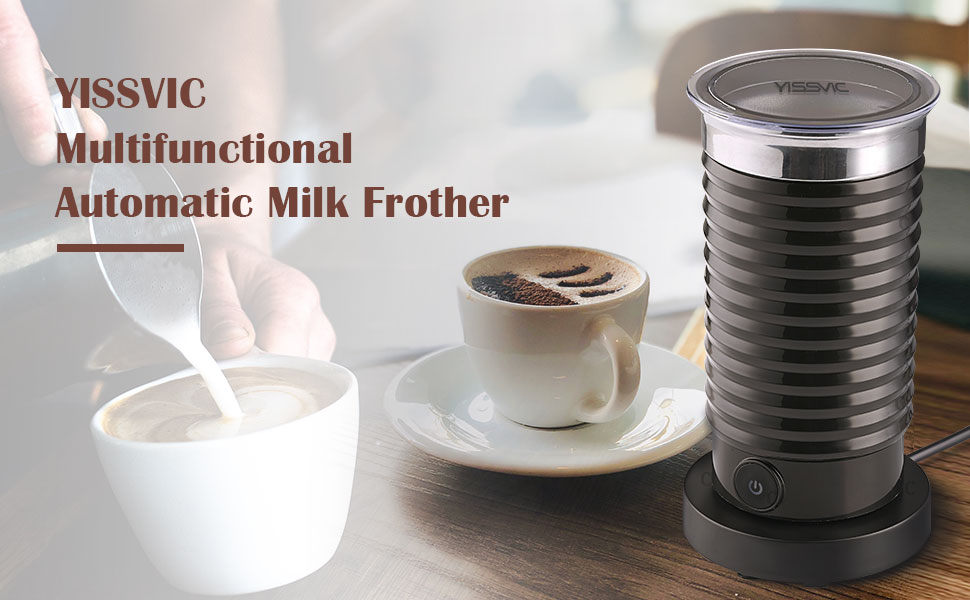 YISSVIC Milk Frother Electric Milk Steamer and Warmer with