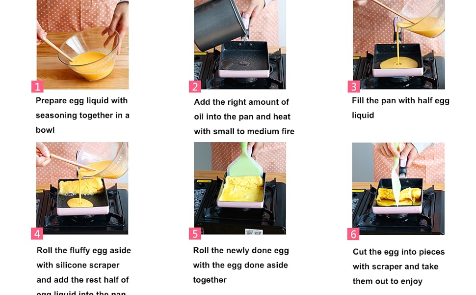 Tamagoyaki Japanese Omelette Pan / Egg Pan Nonstick