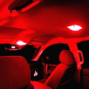 Super Bright T10 168 18 LED Red Bulbs for Car Trucks RVs Boats Interior Map Room Dome Lights