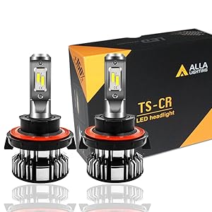 Alla Lighting H13 9008 LED Headlight Bulbs Car Truck Hi/Low Beam Conversion Kits Headlamp
