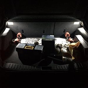 T10 168 194 W5W 2825 LED Bulbs 6K Warm White 12V Interior Trunk Cargo Room Luggage Compartment Light