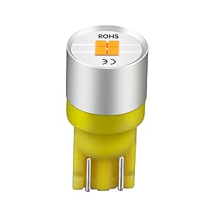 Directly Car Fitment of T15 T10 Wedge Socket of 194 168 W5W 2825 2827 158 175 LED Amber Yellow Bulbs