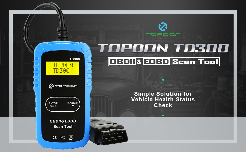 Topdon TD300 Auto Engine Diagnostic Scan Tool (OBD2 Scanner