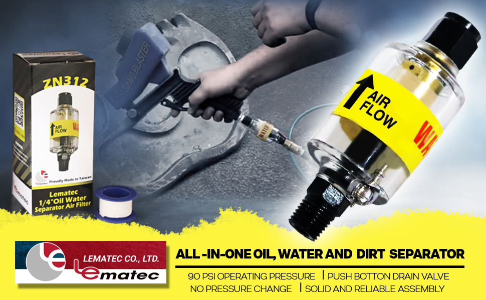 ZN312 Filters for Air compressor (With Teflon Tape)