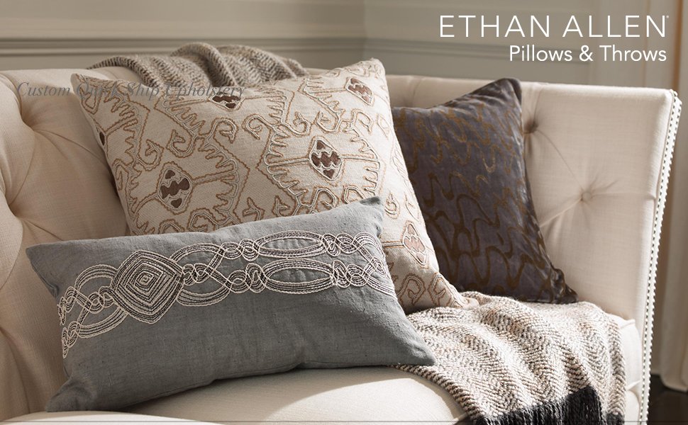 Ethan Allen Modern Tribal Chevron Pillow Home & Kitchen