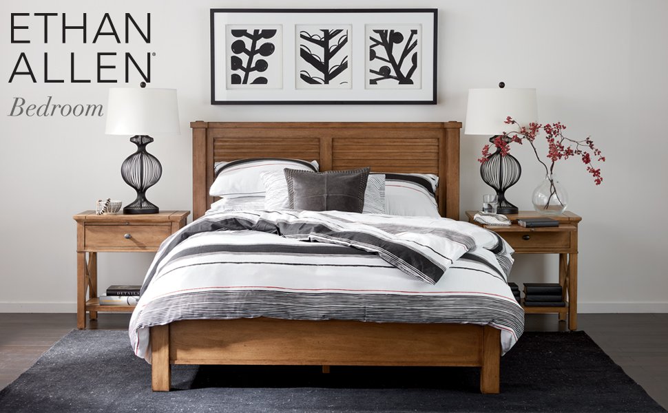 Amazon Com Ethan Allen Danby Iron Bed Full Parisian White