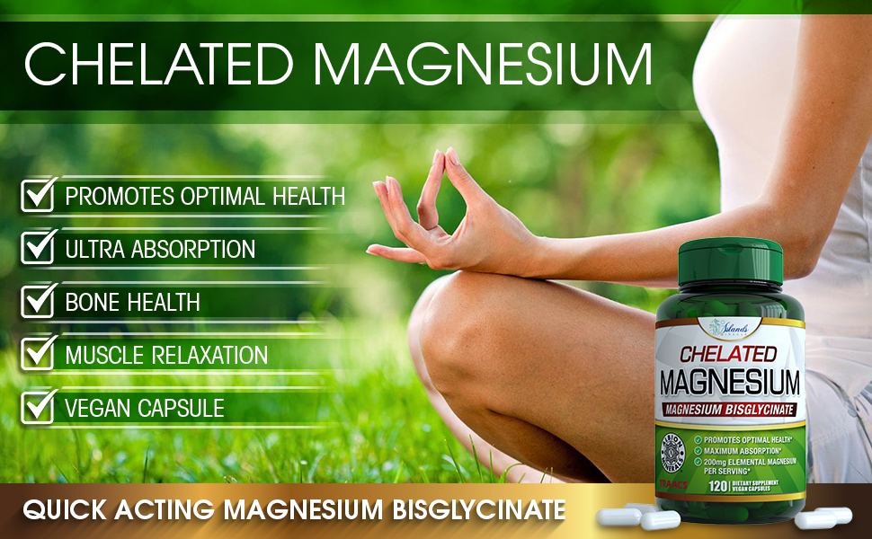 Magnesium Glycinate 200mg Vegan Capsules Ultra