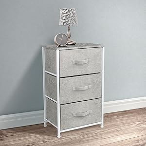 Amazon Com Sorbus Nightstand With 3 Drawers Bedside Furniture