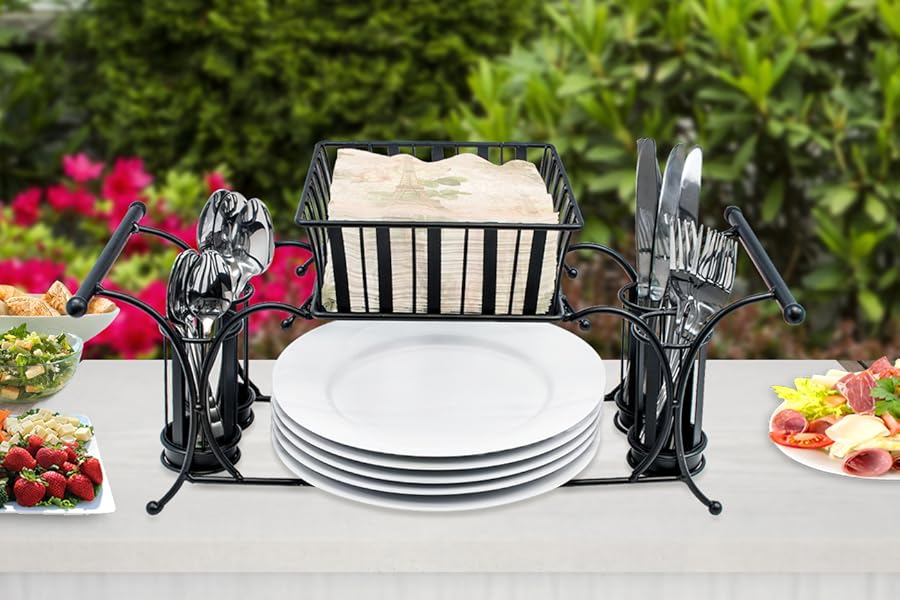 Sorbus Utensil Caddy Use For Napkin, Cutlery, Plate