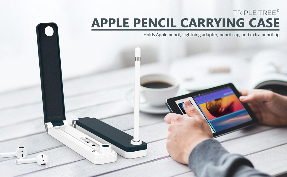 Apple Pencil Case and Stand, Suitable for 1st and 2nd