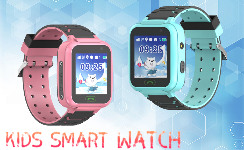 Kids Waterproof GPS Smartwatches Phone - WiFi GPS LBS Tracker Locator 1.4