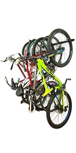 omni bike wall rack storage hanger hooks metal adjustable garage vertical mountain road family tires