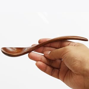 wooden utensil set for eating