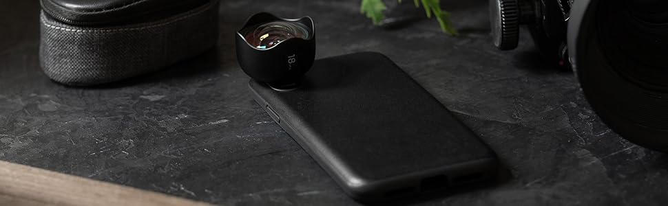 Rugged Case Black Leather iPhone X/XS Moment 