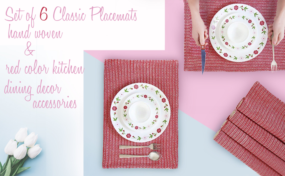 storeindya Table Runner & Placemat Set 100 Cotton Everyday