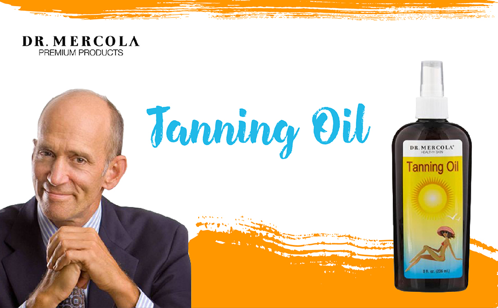 Dr. Mercola Natural Tanning Oil (8 fl oz per bottle), NO