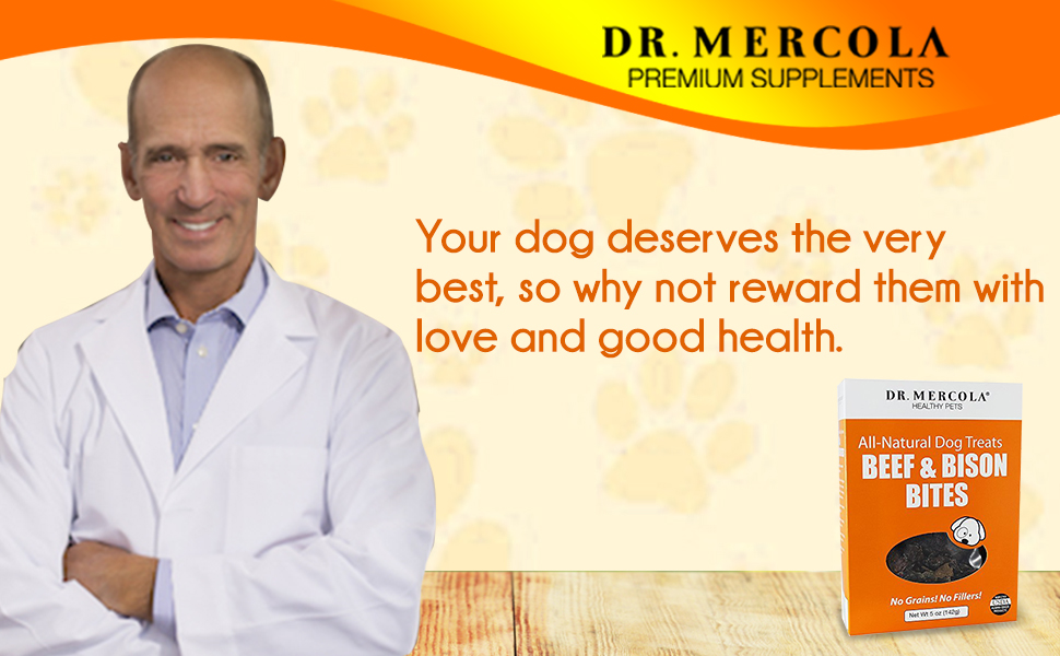 Beef and Bison Bites for Dogs by Mercola 5 oz Pet