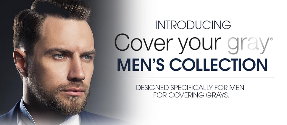 Amazon Com Cover Your Gray For Men Waterproof Brush In Hair Color