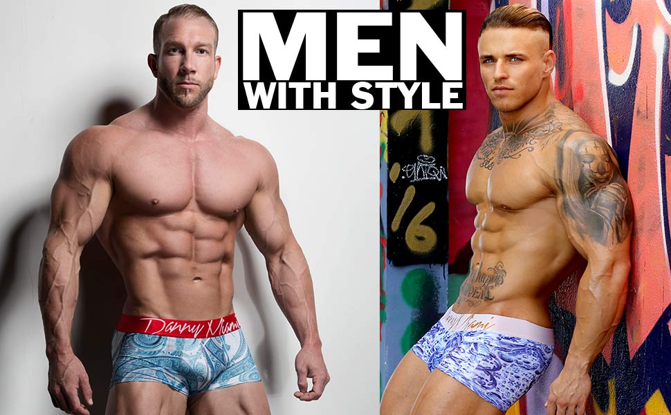 Top Men's Underwear - Boxer Briefs in Multiple Colors Patterns Designs 