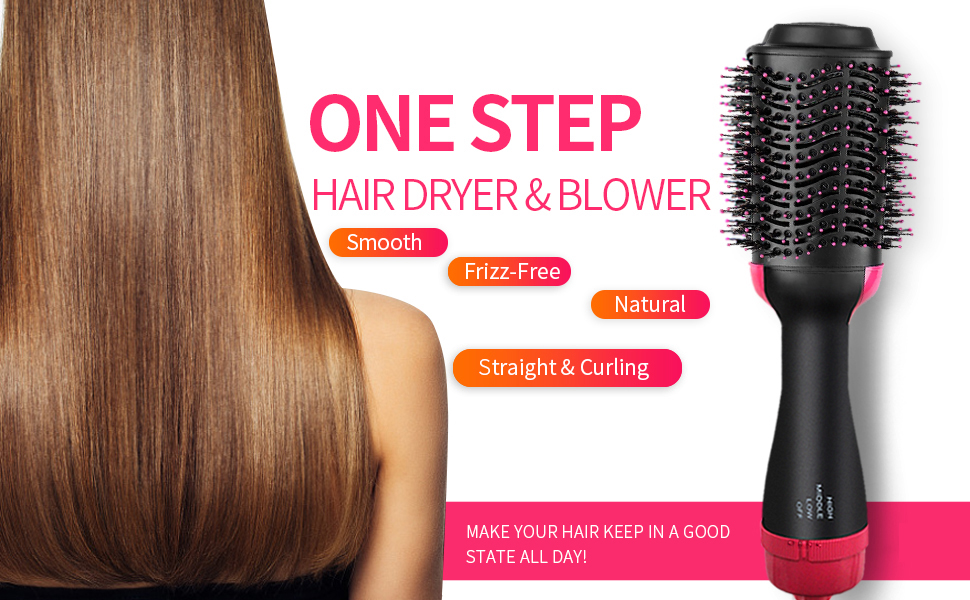 Amazon Com Hair Dryer Brush One Step Hair Dryer Volumizer