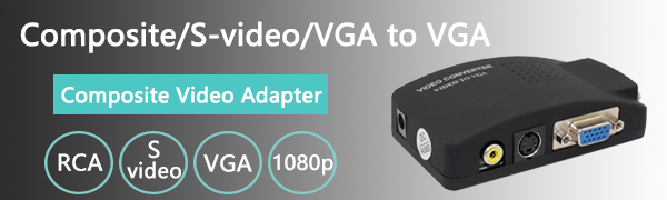 Wiistar composite to vga video converter