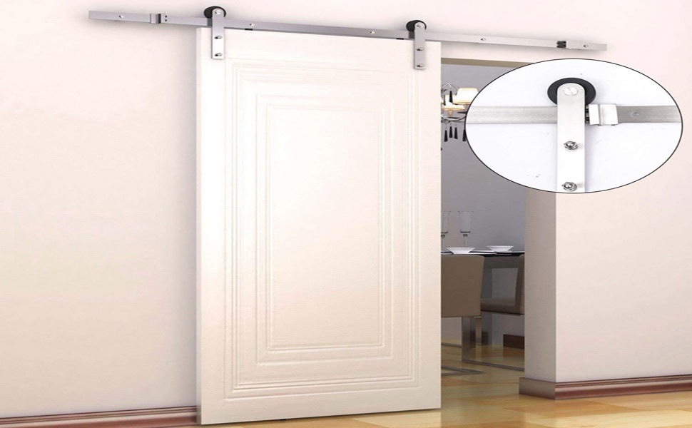 Amazon Com Homcom 6 Modern Interior Sliding Barn Door Kit