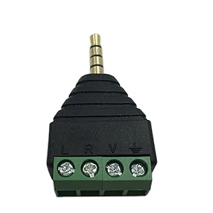Amazon.com: Cerrxian 3.5mm 4 Pole Stereo TRRS Audio Video ... 35mm trrs plug wiring 