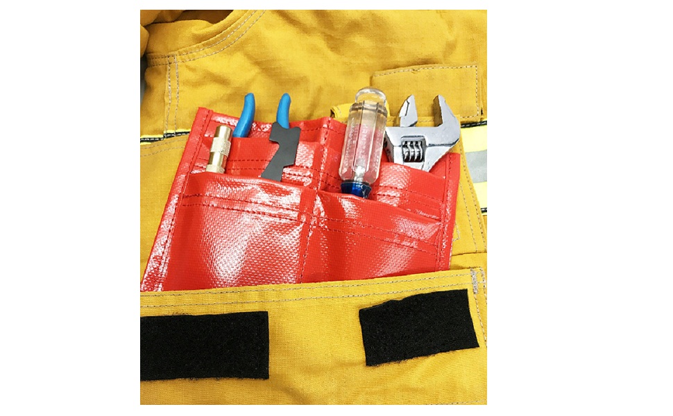 Firefighter Tool Pouch 4Pocket Tool Holder Fits inside Turnout