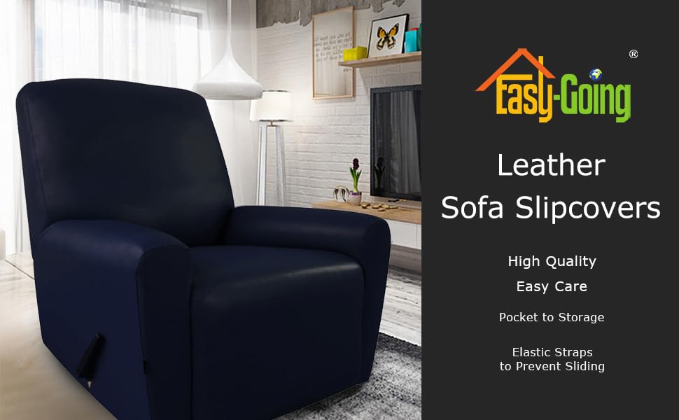 EasyGoing PU Leather Recliner slipcovers, Waterproof