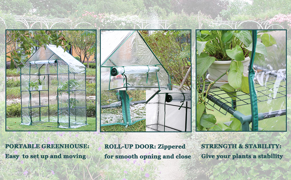 FDW Greenhouse for Outdoors Greenhouse Plastic Mini
