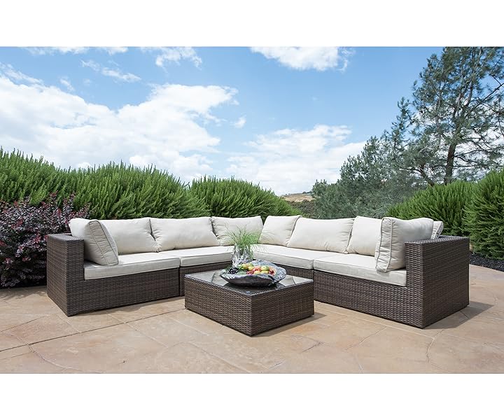 Amazon Com Supernova Outdoor Patio 6pc Sectional Furniture