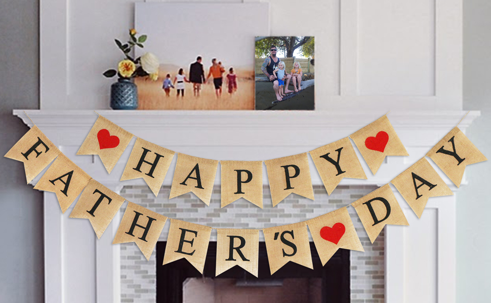 Amazon Com Burlap Happy Mothers Day Banner Rustic Mothers Day