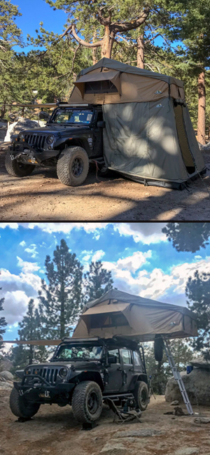 tuff stuff ranger rooftop tent with & without annex room