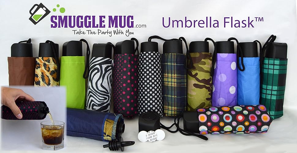 BoozeBrella Umbrella Flask by Smuggle Mug Disguised 9 oz