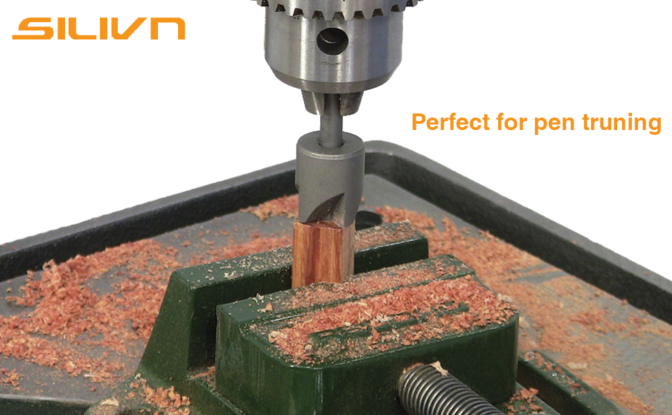 Pen Barrel Mill Trimmer Set, 7Pieces Professional Pen Turners Barrel