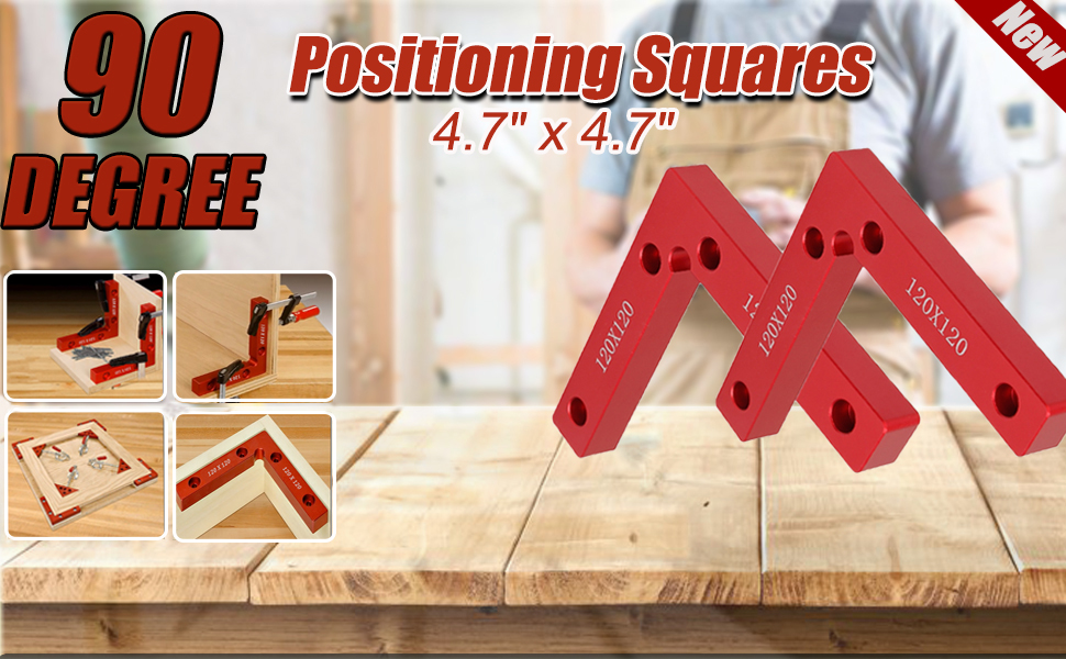 90 Degree Positioning Squares, 4.7 Inch x 4.7 Inch