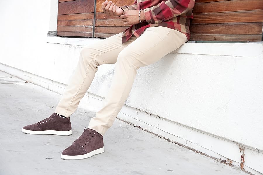 Amazon Com Aureus Men S Patron Nubuck Leather High Top Shoe Fashion Sneakers Amazon Com Aureus Men S Patron Nubuck Leather High Top Shoe Fashion Sneakers