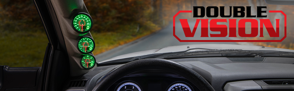 GlowShift Double Vision Gauges