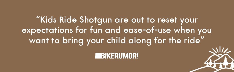 Kids Ride Shotgun Kids MTB Seat Product Review - Front Mounted Child Seat