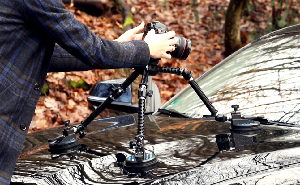 CAMTREE G51 Professional Gripper Campod Car Mount Stabilizer Black